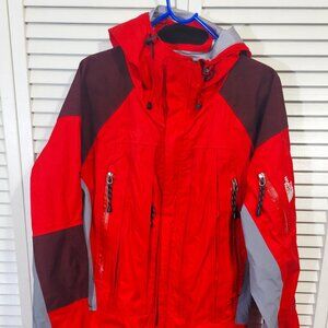 North Face Kichatna goretex climbing suit red mens small NWOT